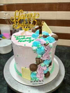 A large Dark Chocolate cake with chocolate